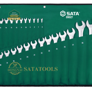 09027_ Bộ cờ lê 2 đầu 1 bộ 23 cái SATA