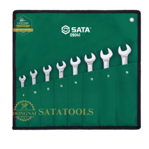 09041_Bộ cờ lê 2 đầu đảo chiều 1 bộ 8 cái SATA