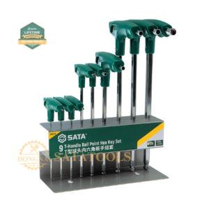 09117_ Bộ cờ lê tay cầm chữ T 1bộ 9 cái SATA