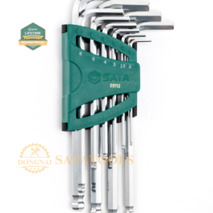 09112_ Bộ cờ lê hình chữ L 1 bộ 10 cái SATA