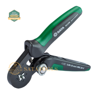 91128_ Kìm bấm cốt đầu cuối tự điều chỉnh dòng G 7" của Châu Âu SATA