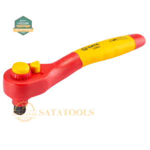 12983_ Cờ lê bánh cóc nhả nhanh cách điện VDE 12,5MM dòng 250MM SATA