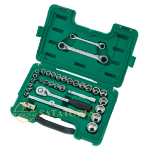 09099_Bộ đầu cờ lê 1/2inch 1 bộ 33 cái SATA