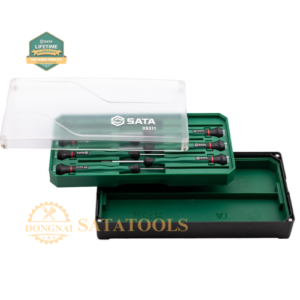 09311_ Bộ tuốc nơ vít nhỏ 1đầu dẹp 1 bộ 6 cái SATA