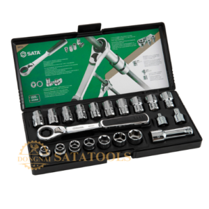 09134_Bộ đầu cờ lê 20mm 1 bộ 25 cái  SATA